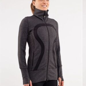 Lululemon In Stride Jacket Black / Wee Stripe Black Heathered Black women 8